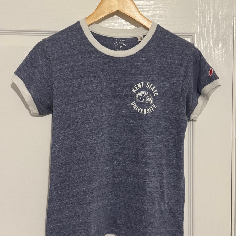 Kent State University T-Shirt - Blue and White
